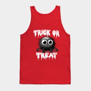 Cute Little Trick Or Treat Spider Tank Top
